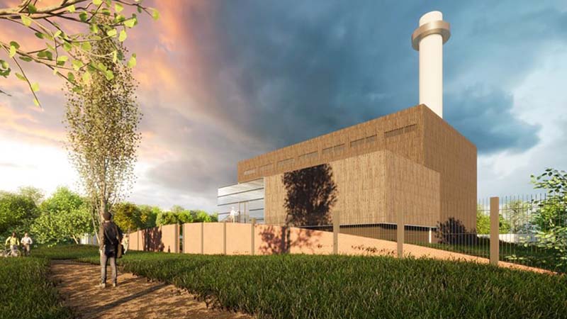 Une enveloppe en bois habillera bientôt la chaufferie gaz de Bellevue, qui va être rénovée. © Padw