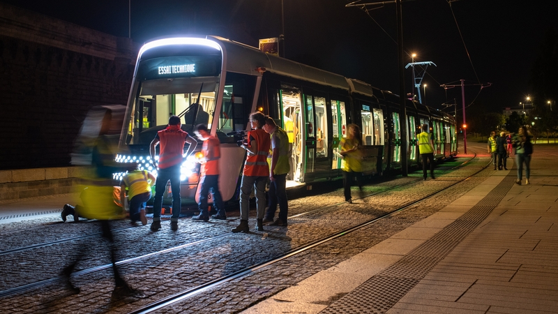 Les tests du nouveau tramway Citadis XO5 ont démarré le 5 juin sur le tronçon est de la ligne 1 © Patrick Garçon.