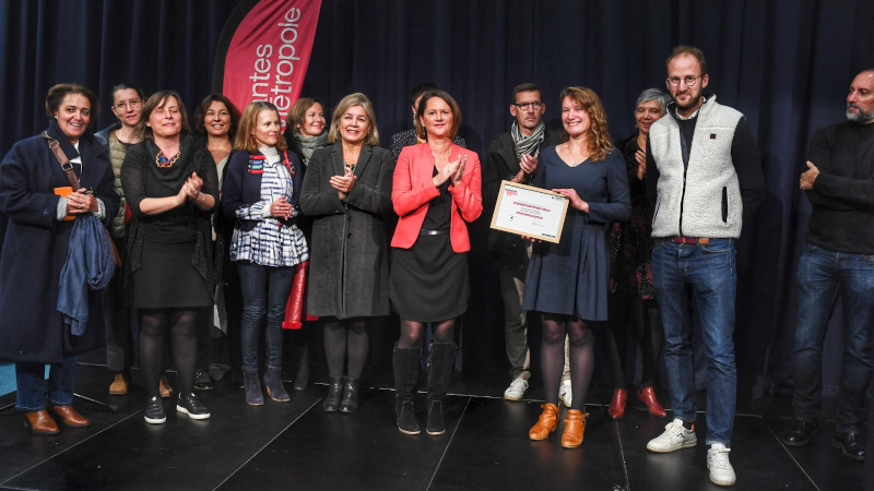 Le prix de l'innovation sociale 2022 a été remis en marge du conseil métropolitain. © Thierry Mezerette pour Nantes Métropole