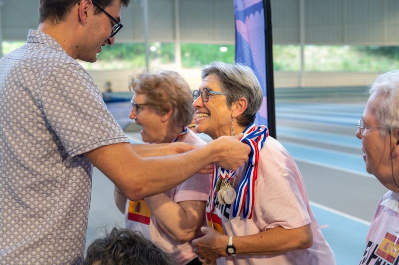 Après l'effort la récompense, des médailles ont été remises © Loïc Gatteau pour Nantes Métropole