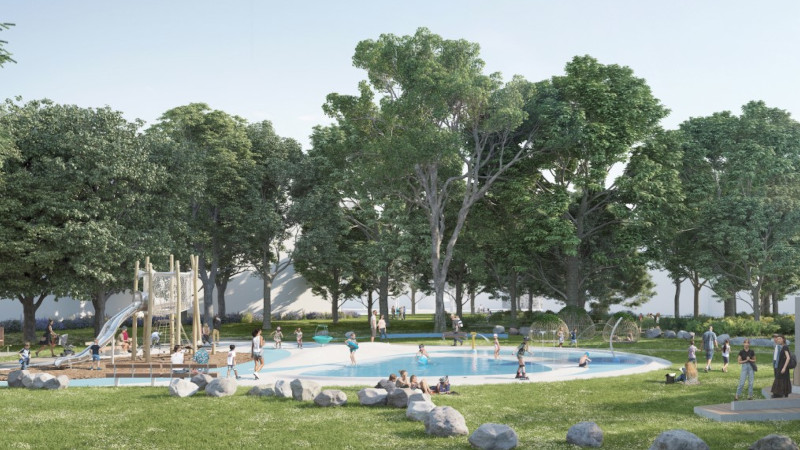 Une nouvelle pataugeoire sera livrée à Grande Garenne à l'été 2025 © Atelier 360°