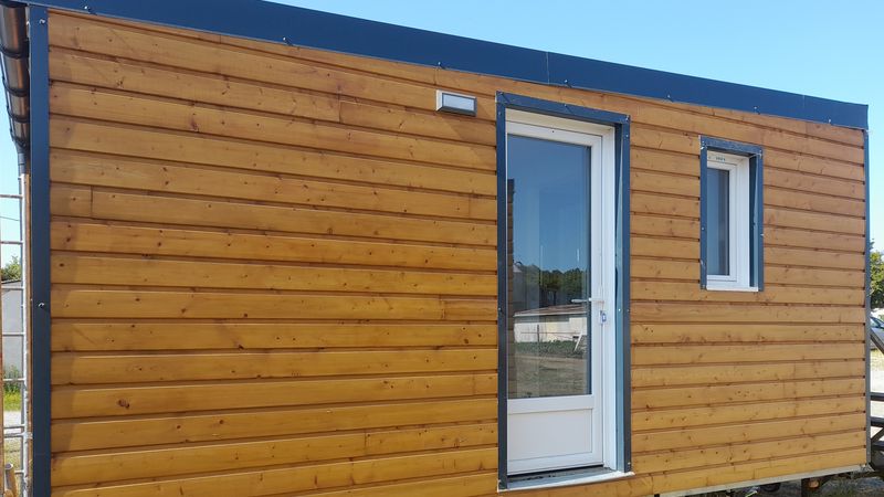 L’association Trajet dispose de 9 tiny houses dans la métropole. Crédit : Trajet.