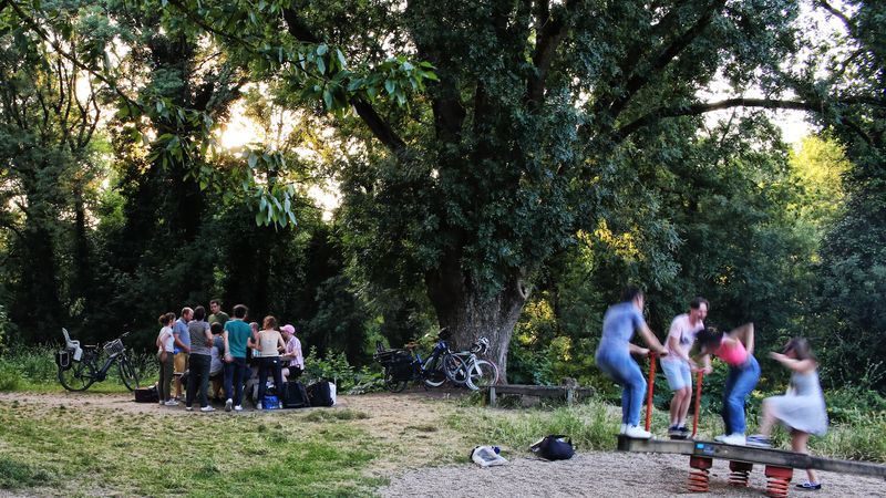 Poumon vert de 14 hectares à la pointe Est de l’île de Nantes, le parc Beaulieu va s’offrir un rafraîchissement à partir de 2025. © Romain Boulanger