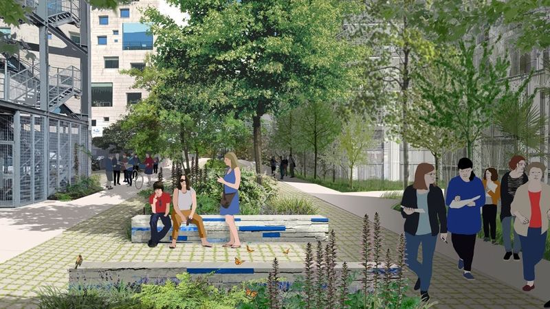 Île de Nantes : la pointe Ouest se met au vert