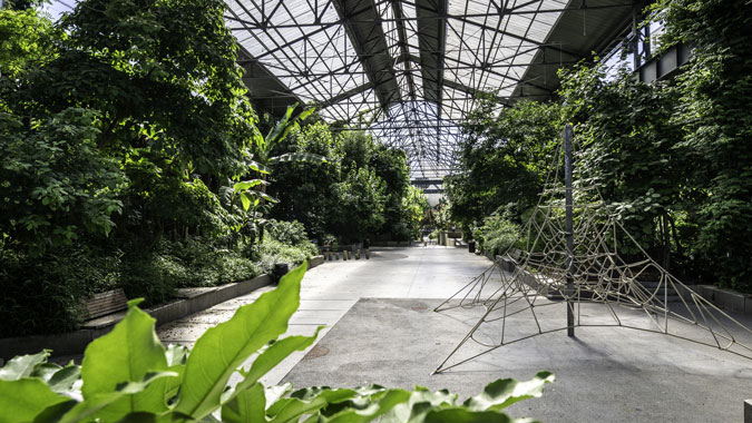 Immense et magnifique jardin en ville, le jardin des Fonderies rassemble dans près de 3 500 m² des végétaux exotiques, dans une halle issue de l’histoire industrielle nantaise. Ancienne fonderie, ce site fait l’objet d’une restructuration d’ensemble en 2009, autour du jardin évocateur des voyages au long court des navires nantais. Il connaît aujourd’hui de nombreux mésusages, ne lui permettant pas d’être ouvert au public tout au long de la journée. Réinventer ce lieu, c’est alors lui offrir une nouvelle dynamique positive.